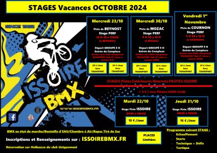 STAGES VACANCES TOUSSAINT