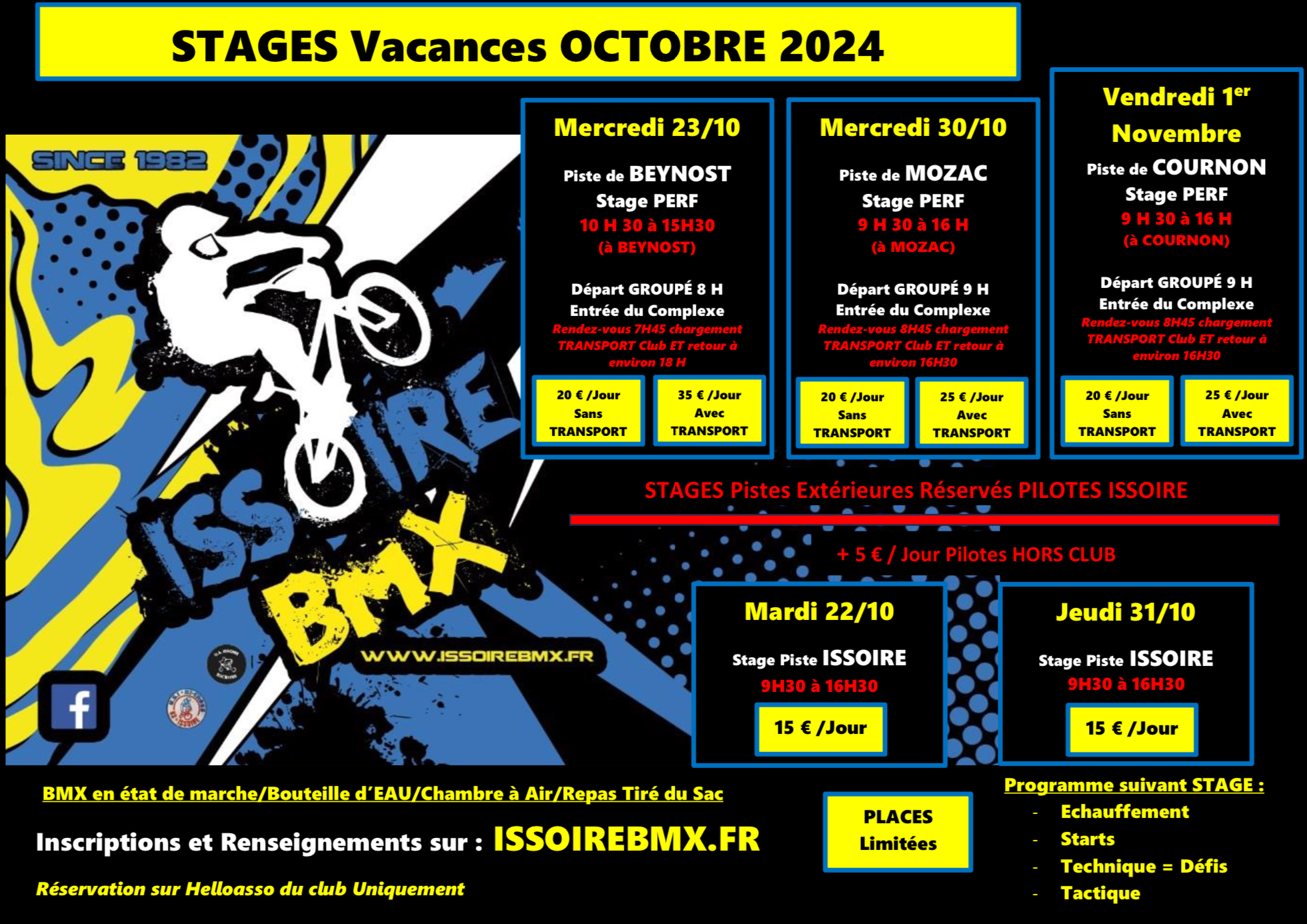 STAGES VACANCES TOUSSAINT