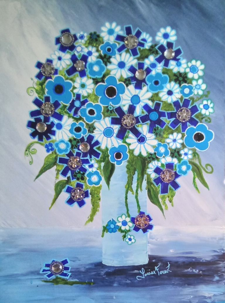 680 fleurs bleues