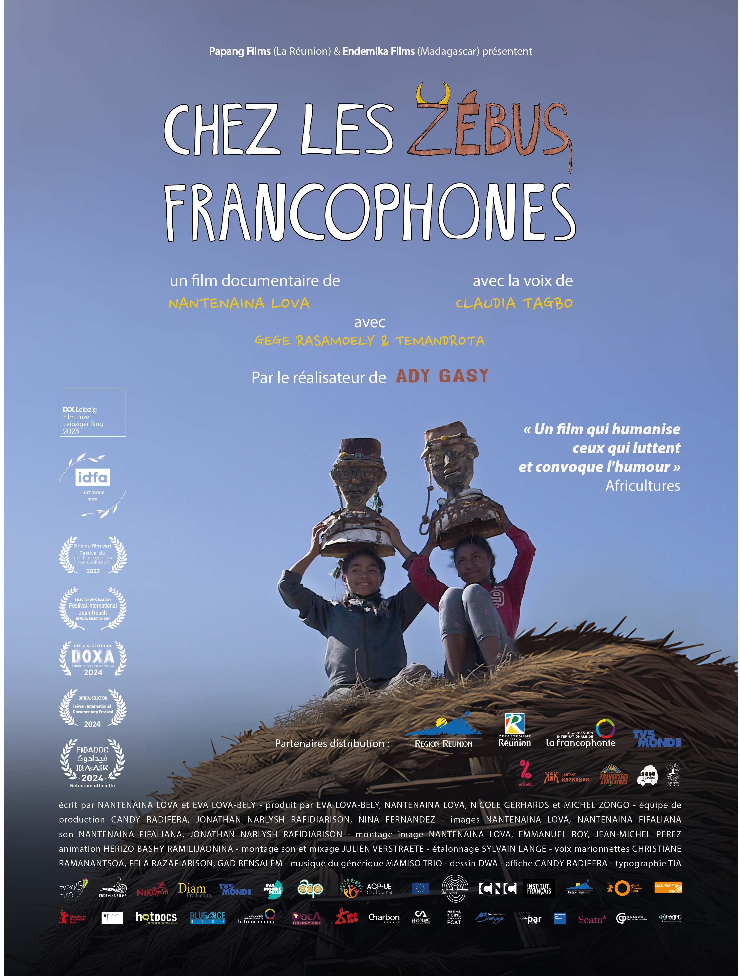 Affiche chez les ze bus francophones format cine 