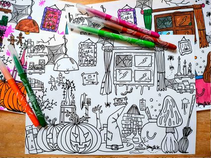 Donnez des couleurs à l'antre de la sorcière : Un coloriage d'Halloween exclusif !