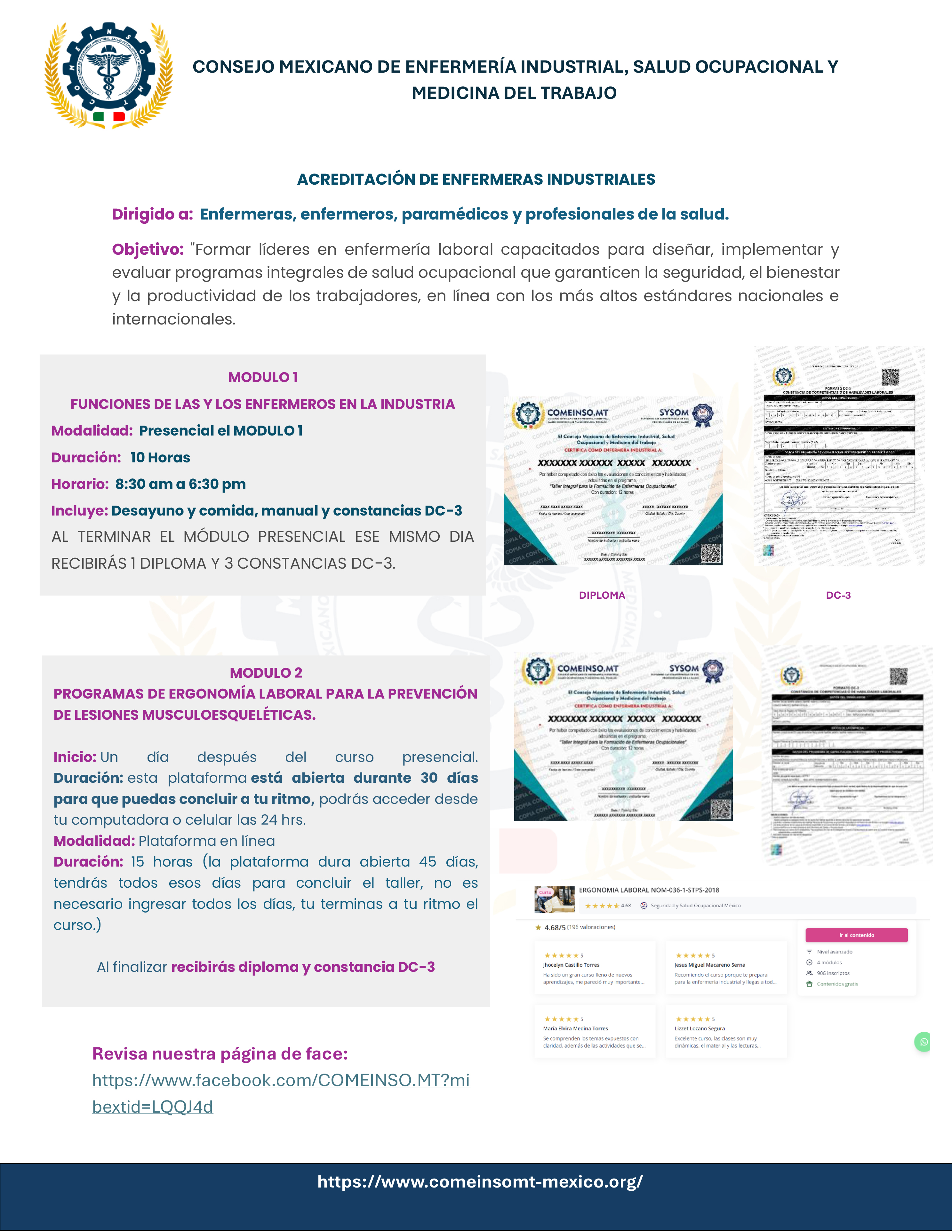 Por favor leer completo informacion taller integral de enfermeria ocupacional