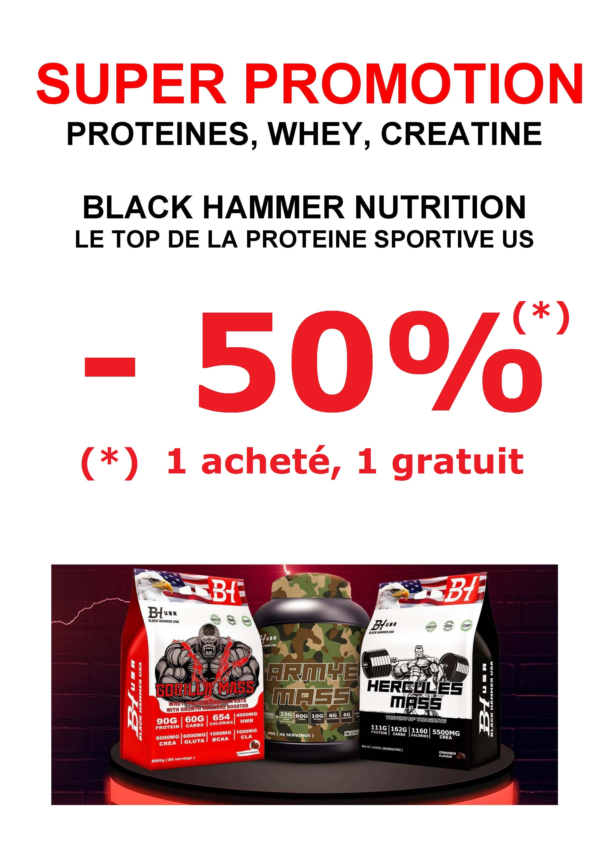 whey promotion creatine pas cher marseille aix toulon nice -50%