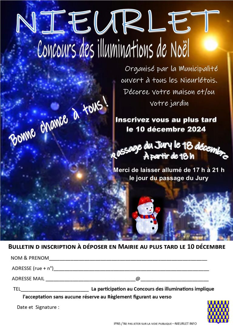 Flyer illumination de noel 2024