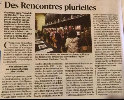 Article rencontres 2024