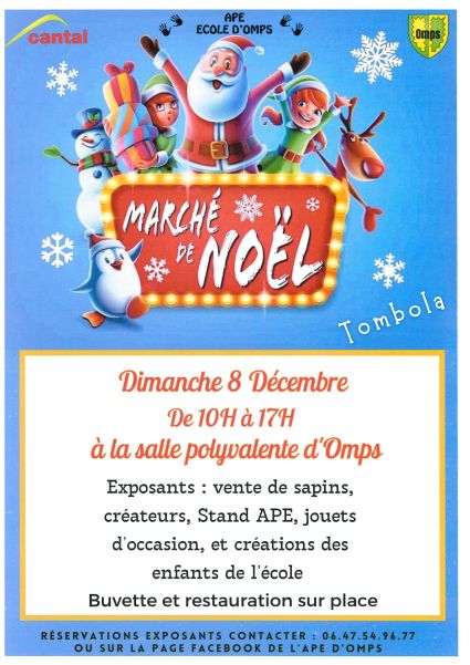 MARCHÉ DE NOËL APE ECOLE D'OMPS