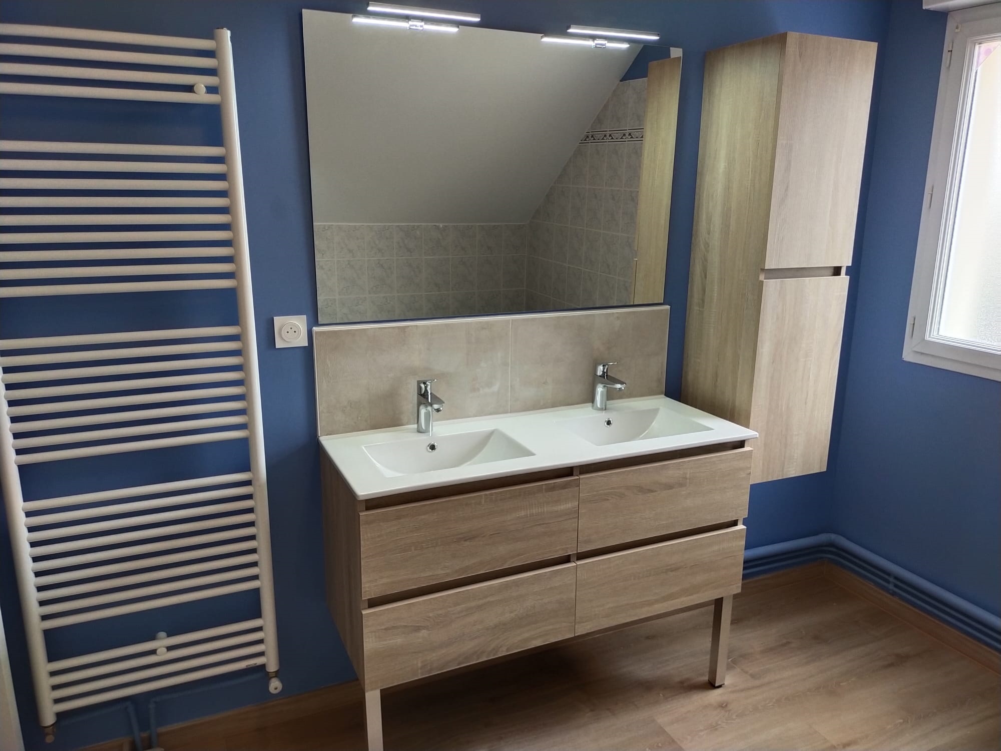 rénovation salle de bain sous combles à angers 2024