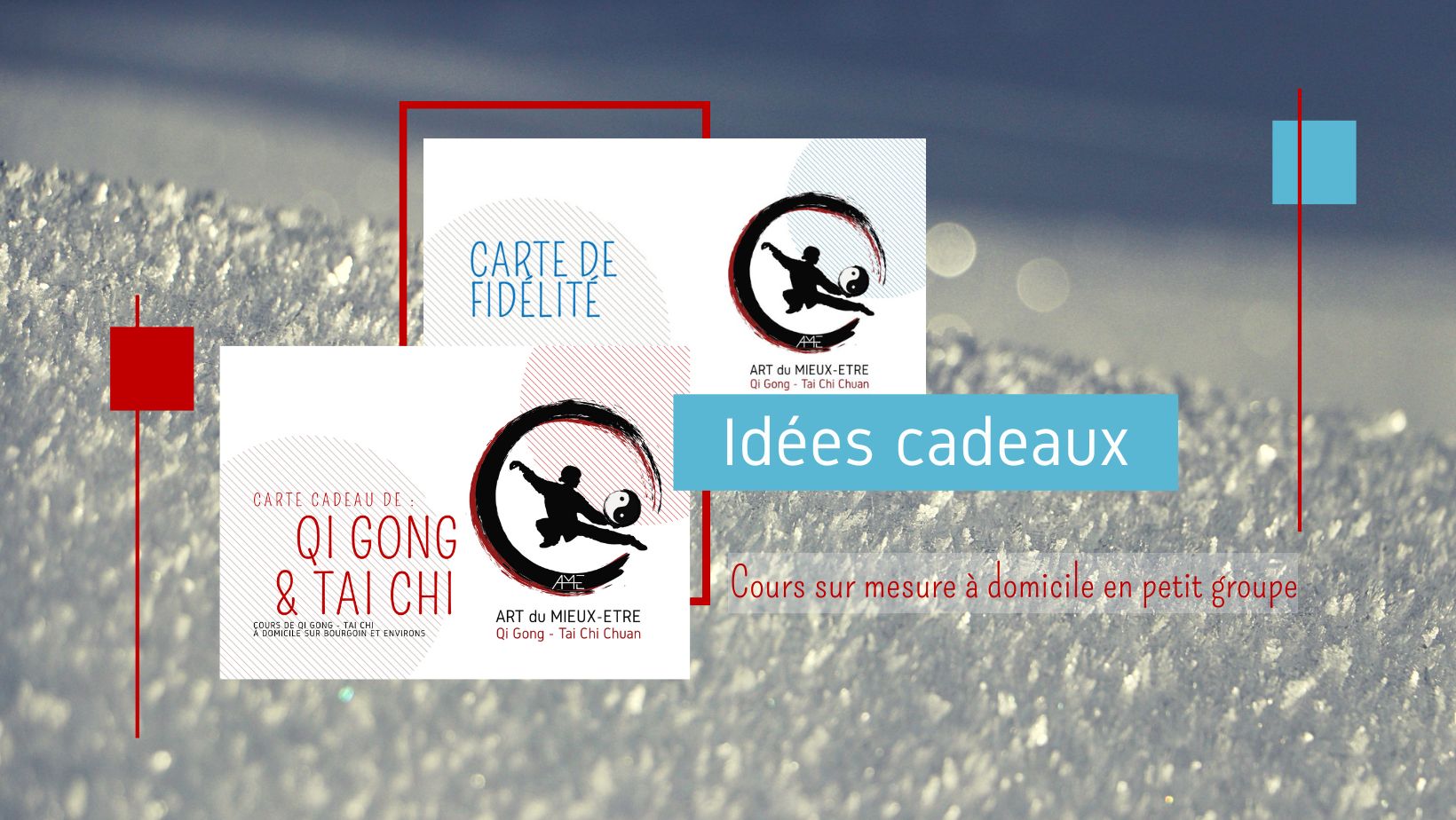 Offrez une carte cadeau de cours de Qi Gong - Tai Chi sur mesure pour noël