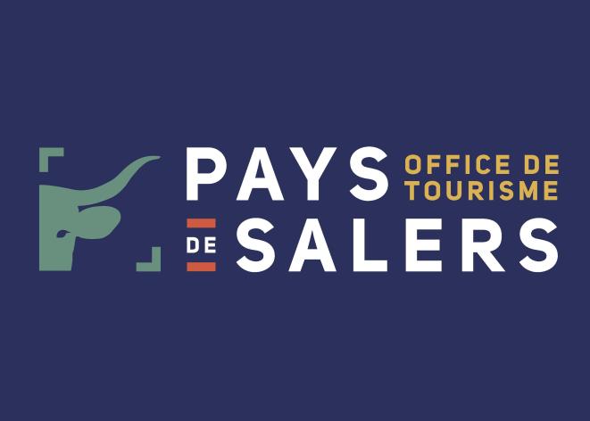 Pays salers office tourisme complet quadri fond bleu
