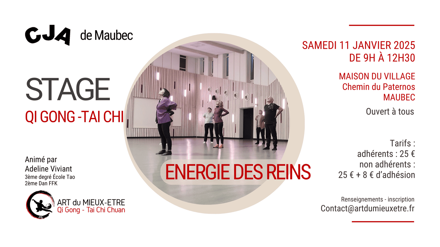 Renforcez votre vitalité avec le Qi Gong et le Tai Chi : Stage sur l'énergie des Reins à Maubec