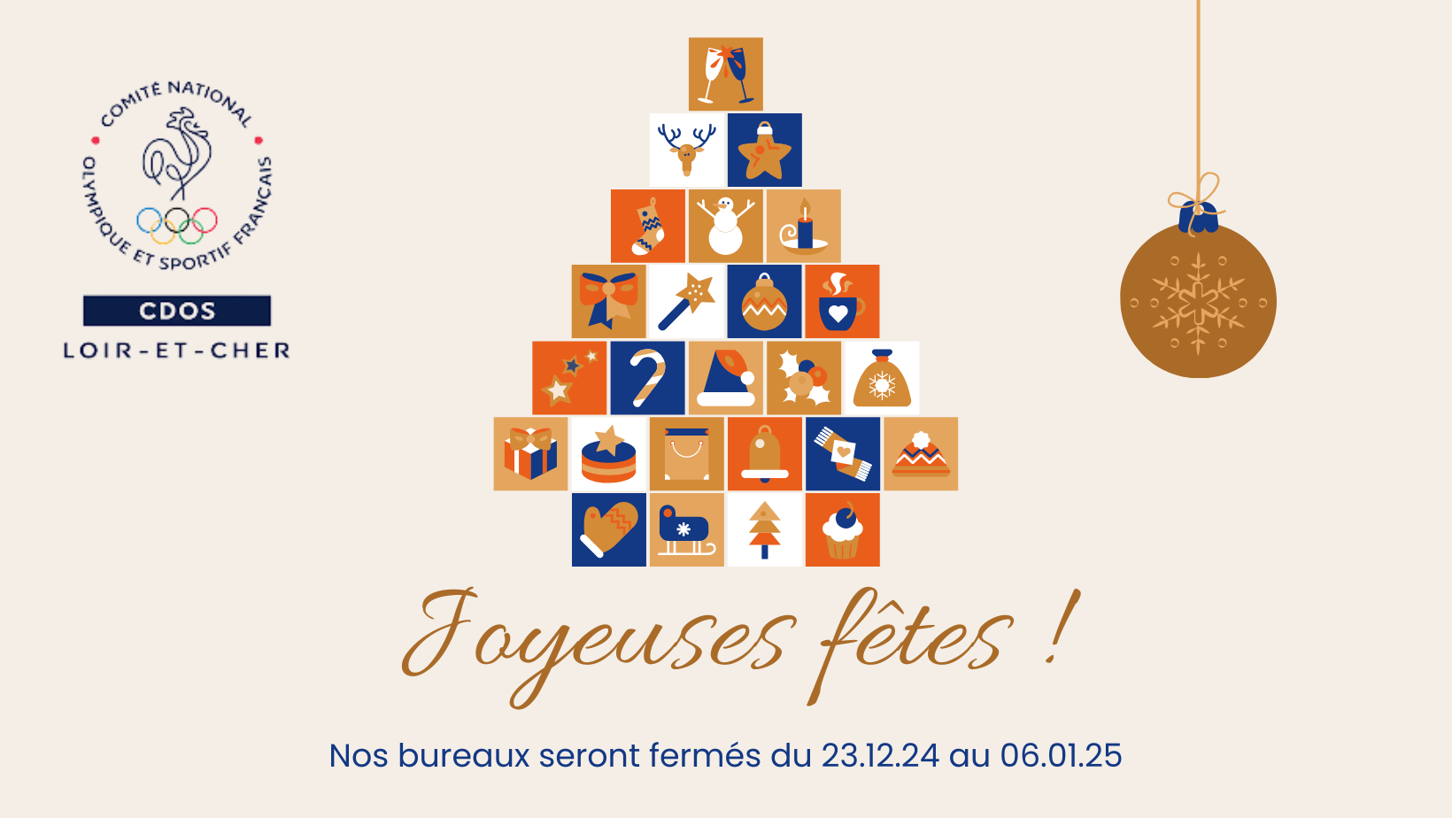 Carte de joyeuses fetes 2024