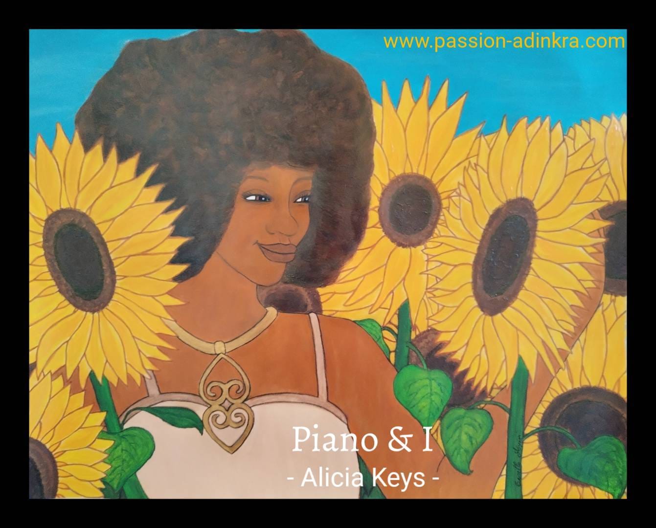"Kekeli" by Ornella Ayivi. Acrylic paint on paper (2024)