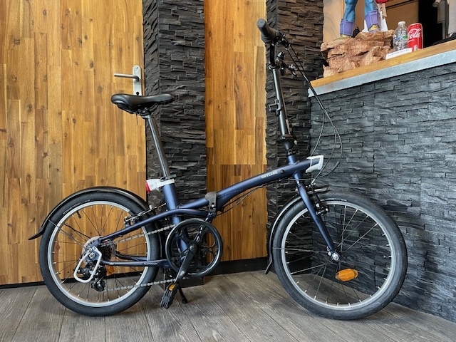 Velo pliant occasion tllt 500 alu bleu 20P 7V toutes tailles jusqu a 1M90 prix 330 euro
