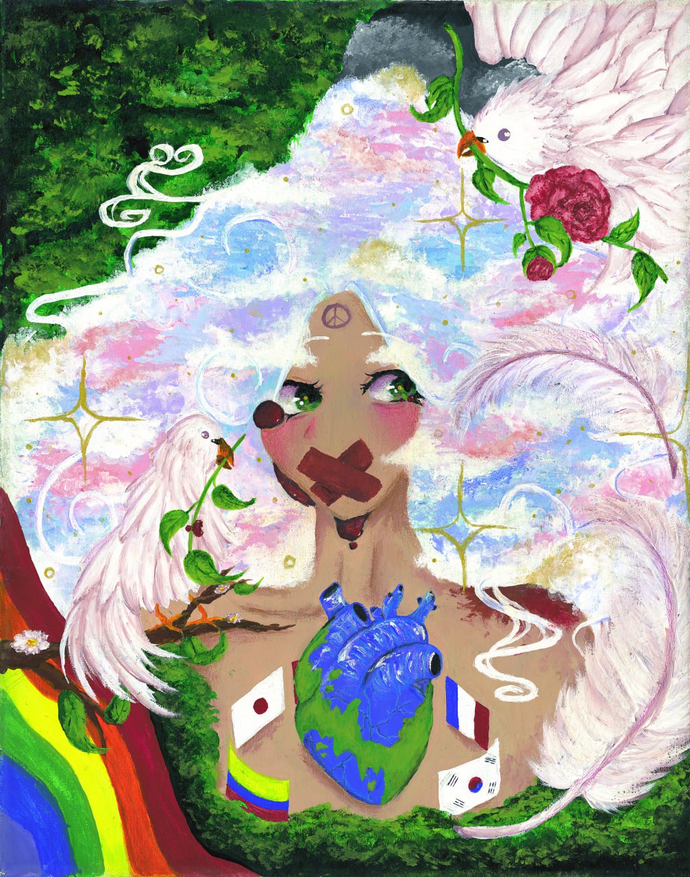 The grand prize drawing columbia paola andrea carlos leon gomez school 9th grade  the 6th international loving peace art competition