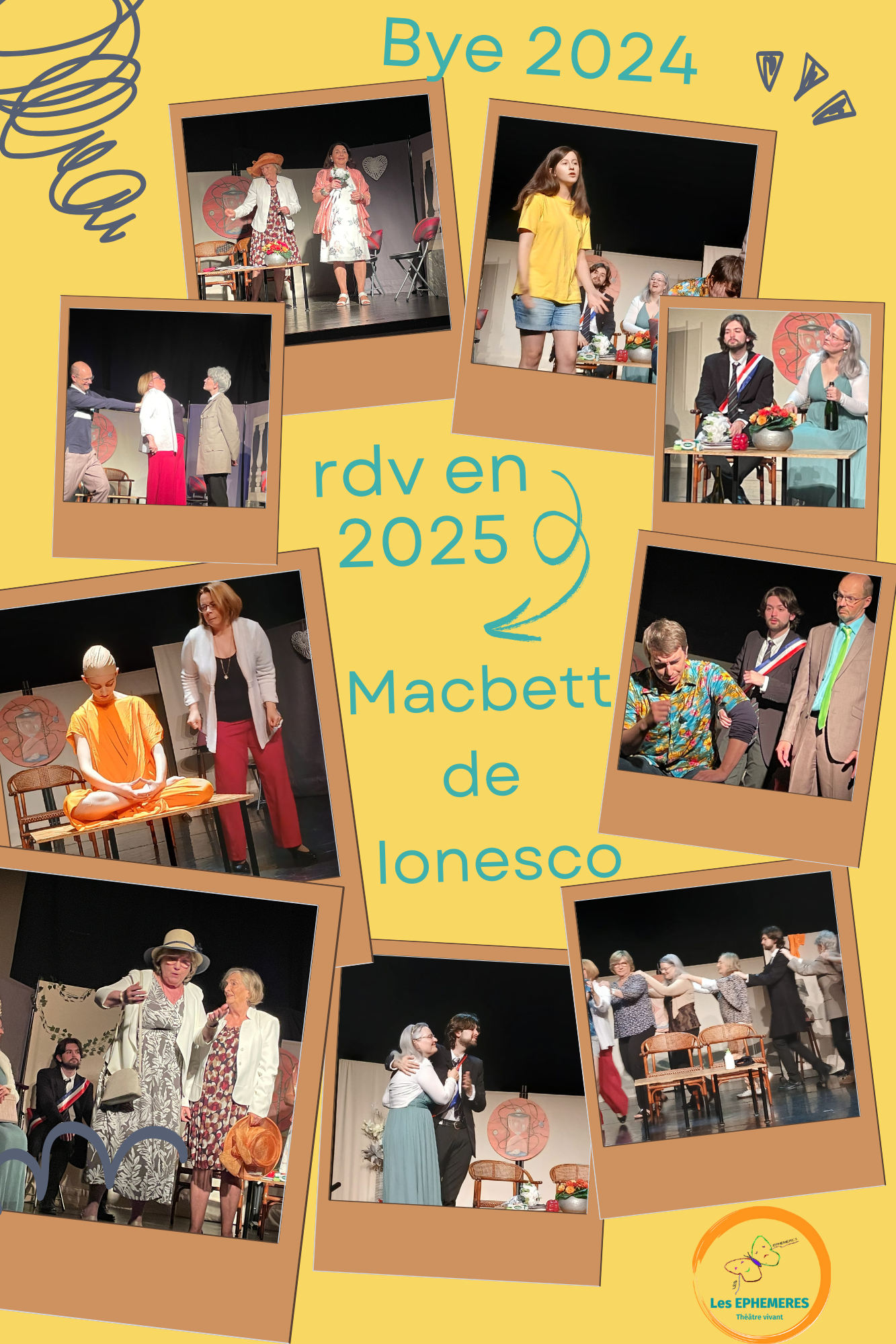 Les éphémères vous souhaitent une bonne année 2025