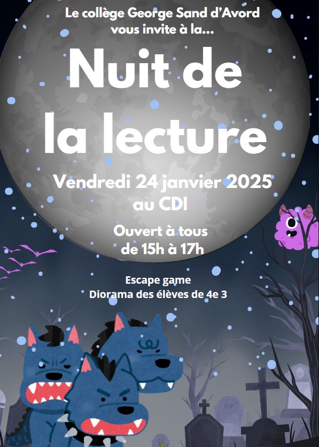 La Nuit de la Lecture s'invite au collège George Sand !