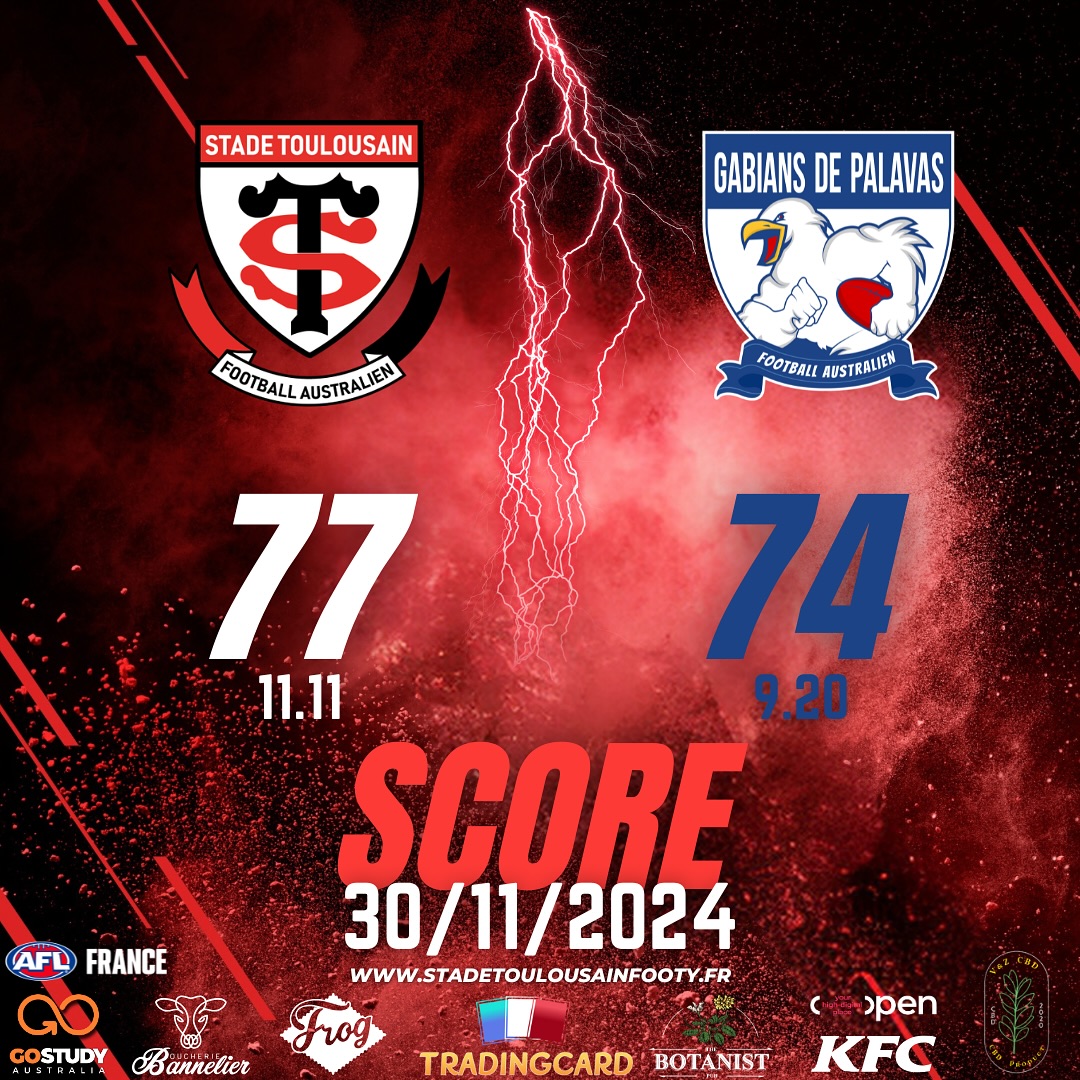 Stade Toulousain 77 - 74 Gabians de Palavas