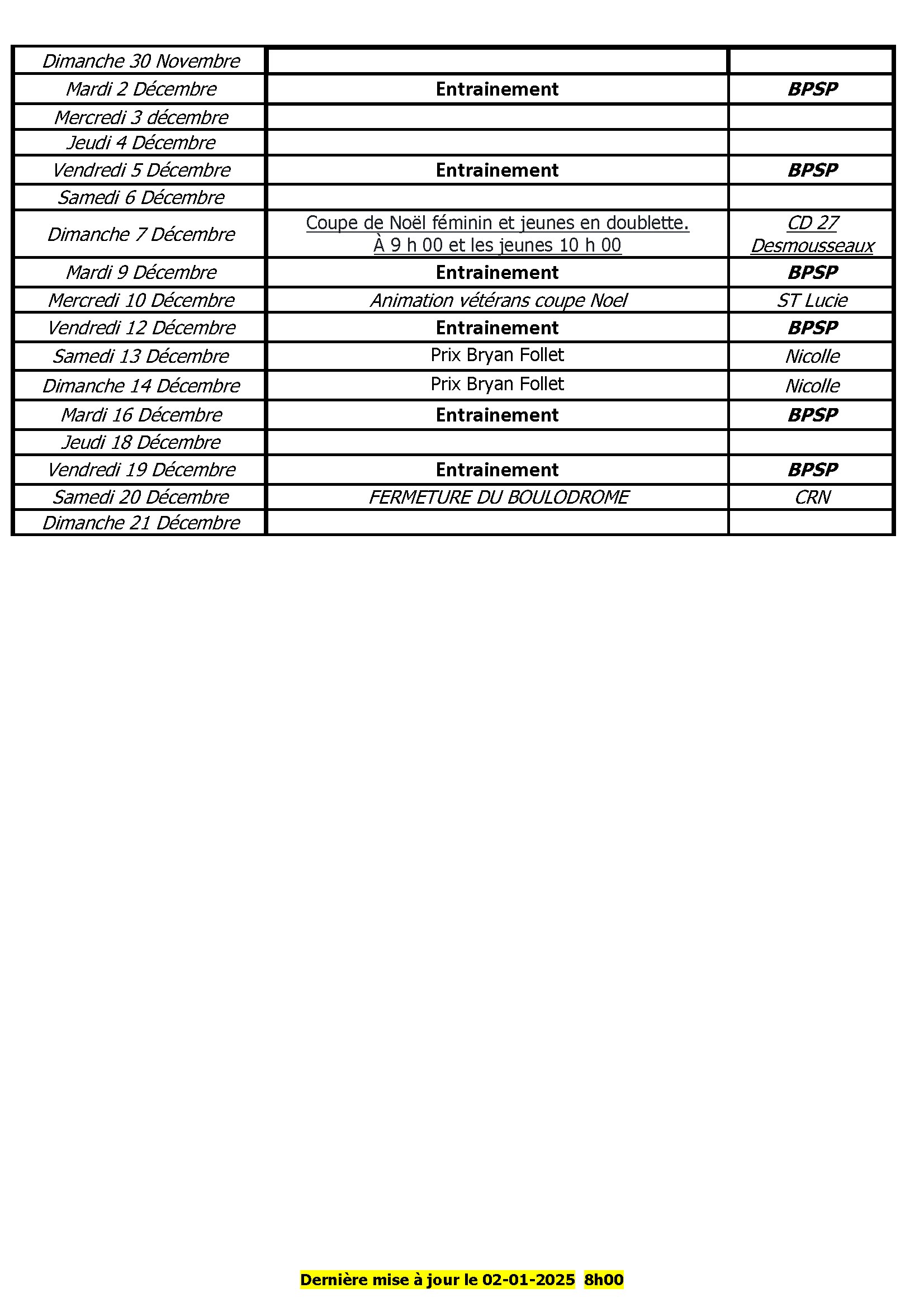 10 calendrier boulodrome 2025 maj 02 01 2025 conv 10