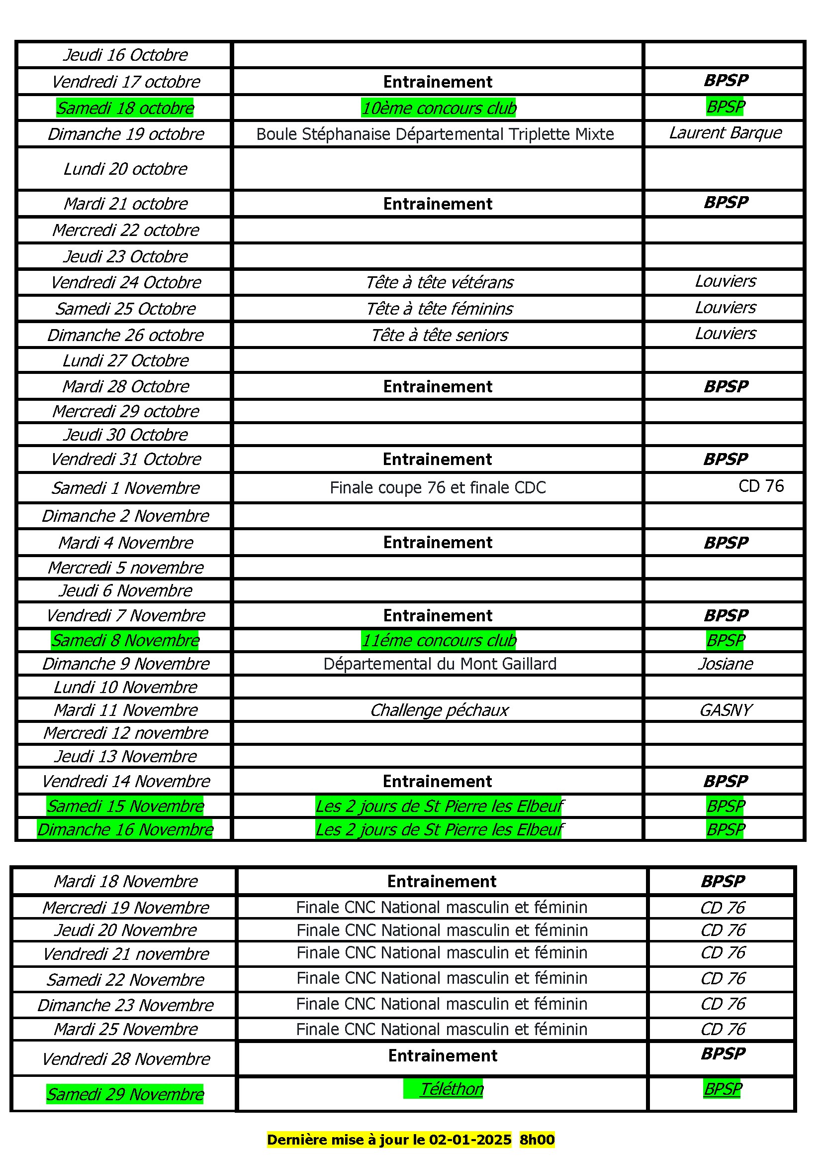 9 calendrier boulodrome 2025 maj 02 01 2025 conv 9