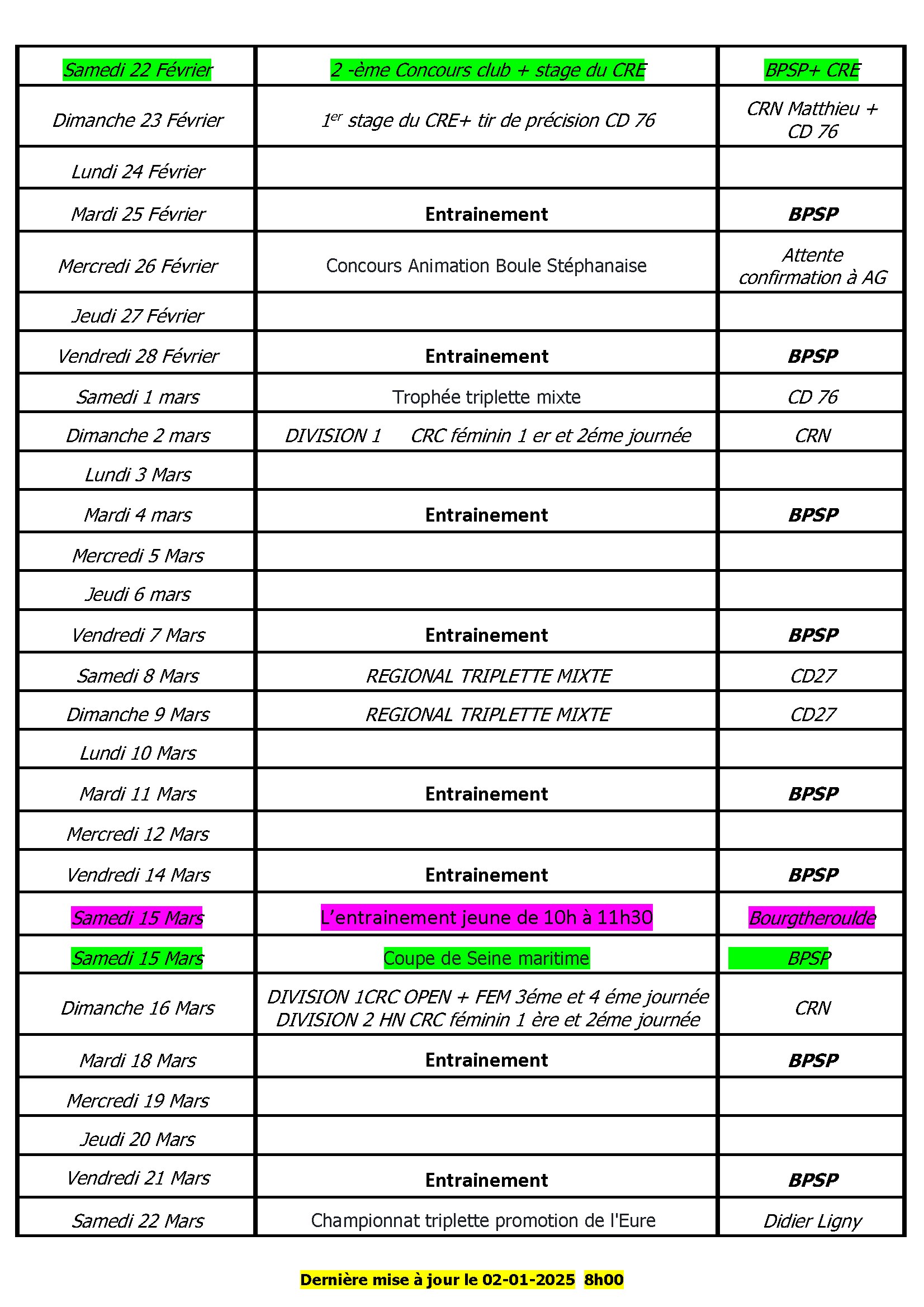 3 calendrier boulodrome 2025 maj 02 01 2025 conv 3