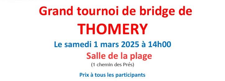 Grand Tournoi Annuel de THOMERY 