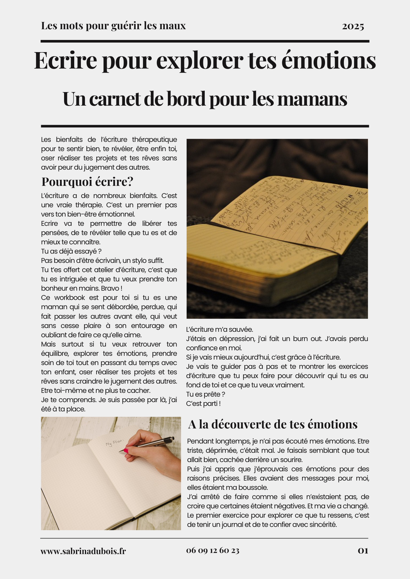 Atelier d'écriture: 3 exercices pour explorer ses émotions et se sentir bien. 