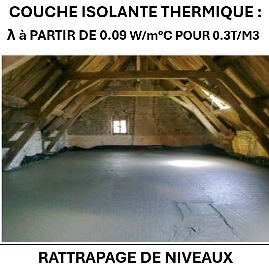 Rattrapage de niveaux beton