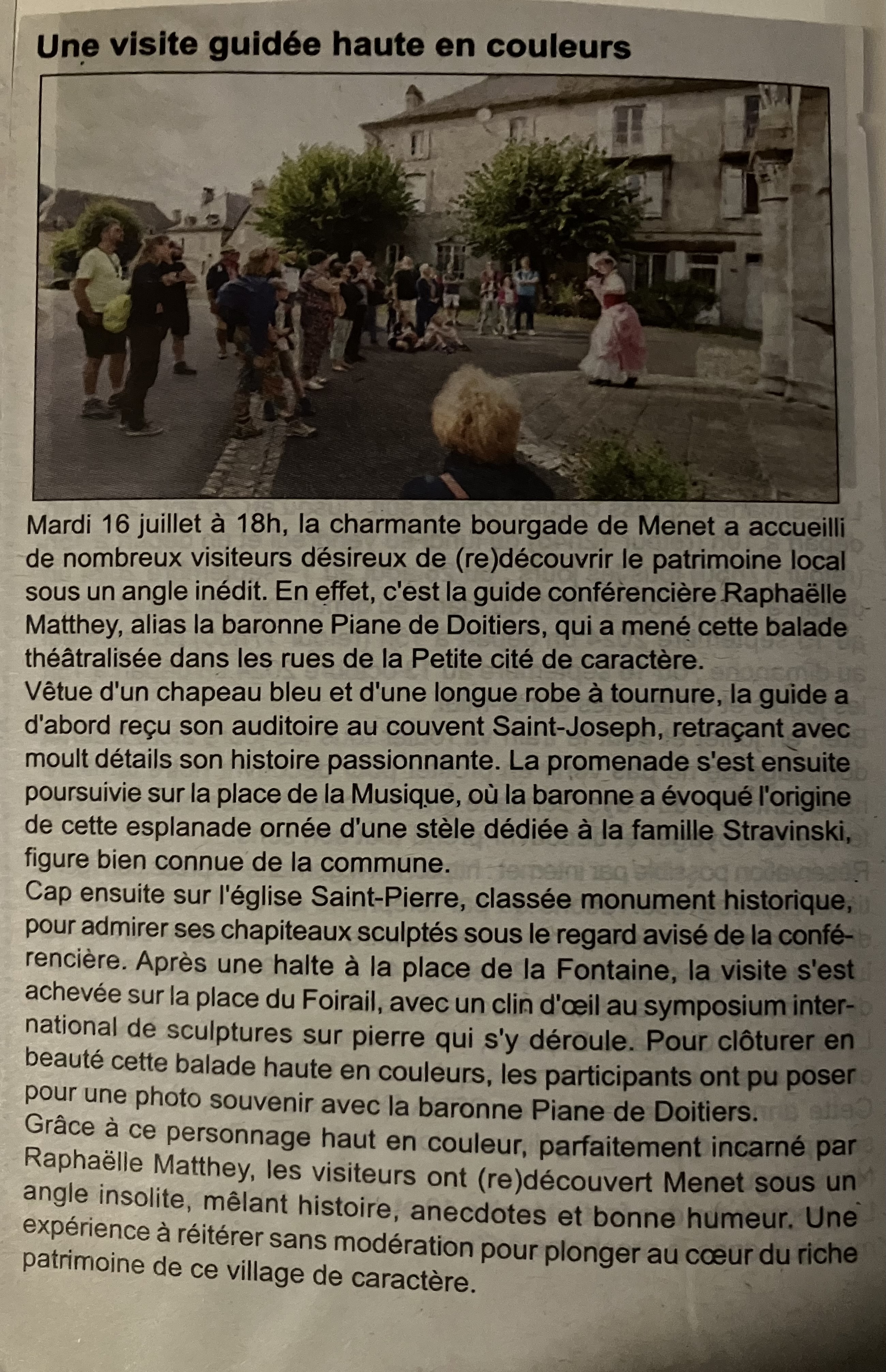 Articles de journaux rm tourime 13 