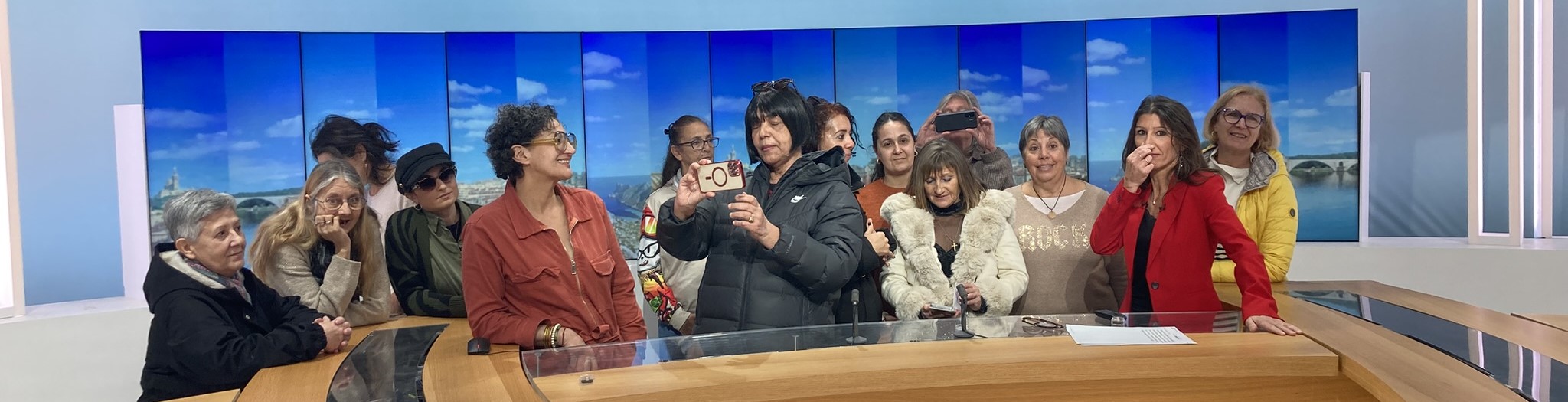 Visite à Marseille de la chaîne de TV ICI Marseille