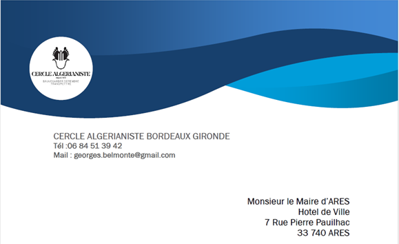 Lettre ouverte au Maire d'Arès (format PDF)