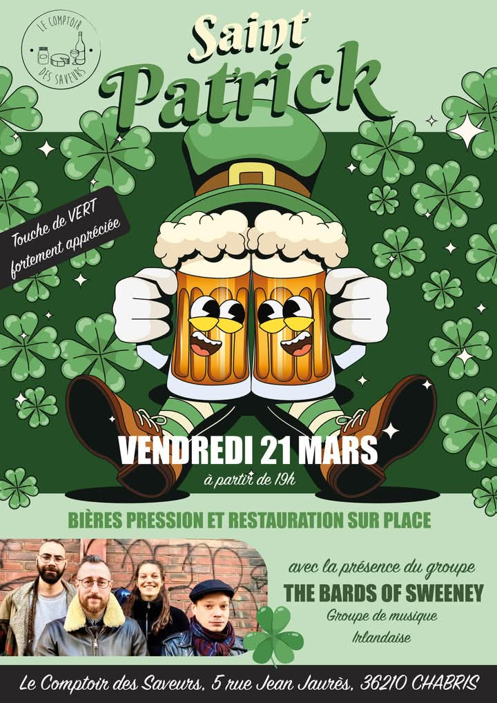 Comptoir des saveurs : Saint Patrick