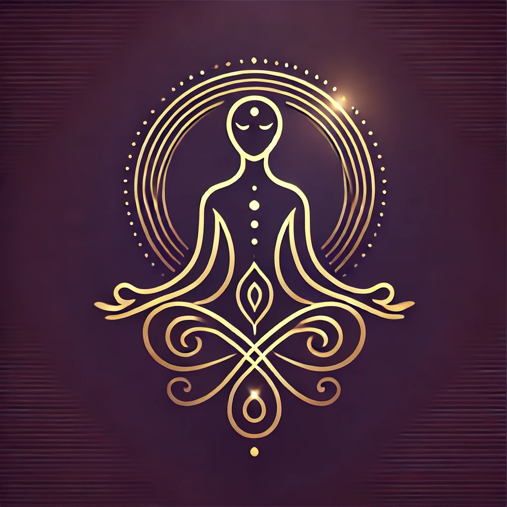 silhouette en méditation, représentant la paix intérieure et l’illumination spirituelle.