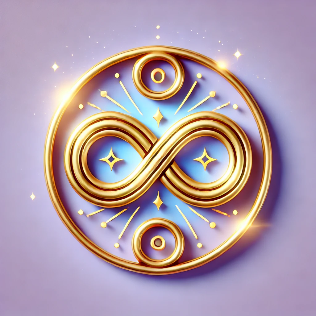 DALL-E-2025-02-22-15-08-24-A-single-mystical-icon-of-an-infinity-symbol-representing-limitless-potential-balance-and-spiritual-connection-Designed-in-vibrant-golden-hues-on-