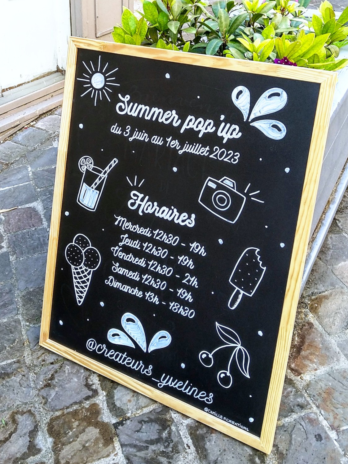 Ardoise-stop-trottoir-Summer-Pop-up