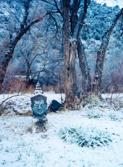 Tete-dans-neige-boudha