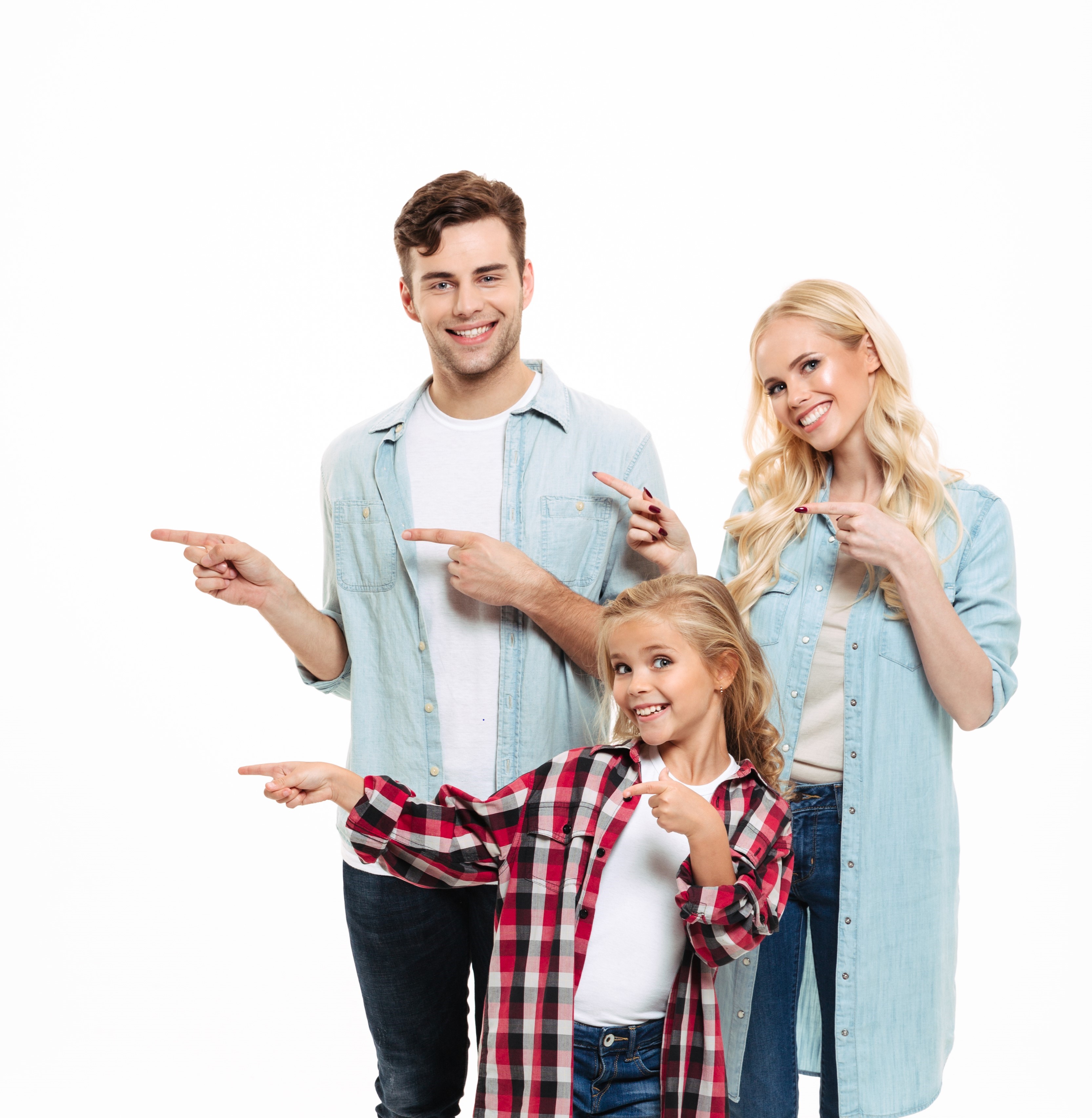 Full-length-portrait-smiling-family-with-child