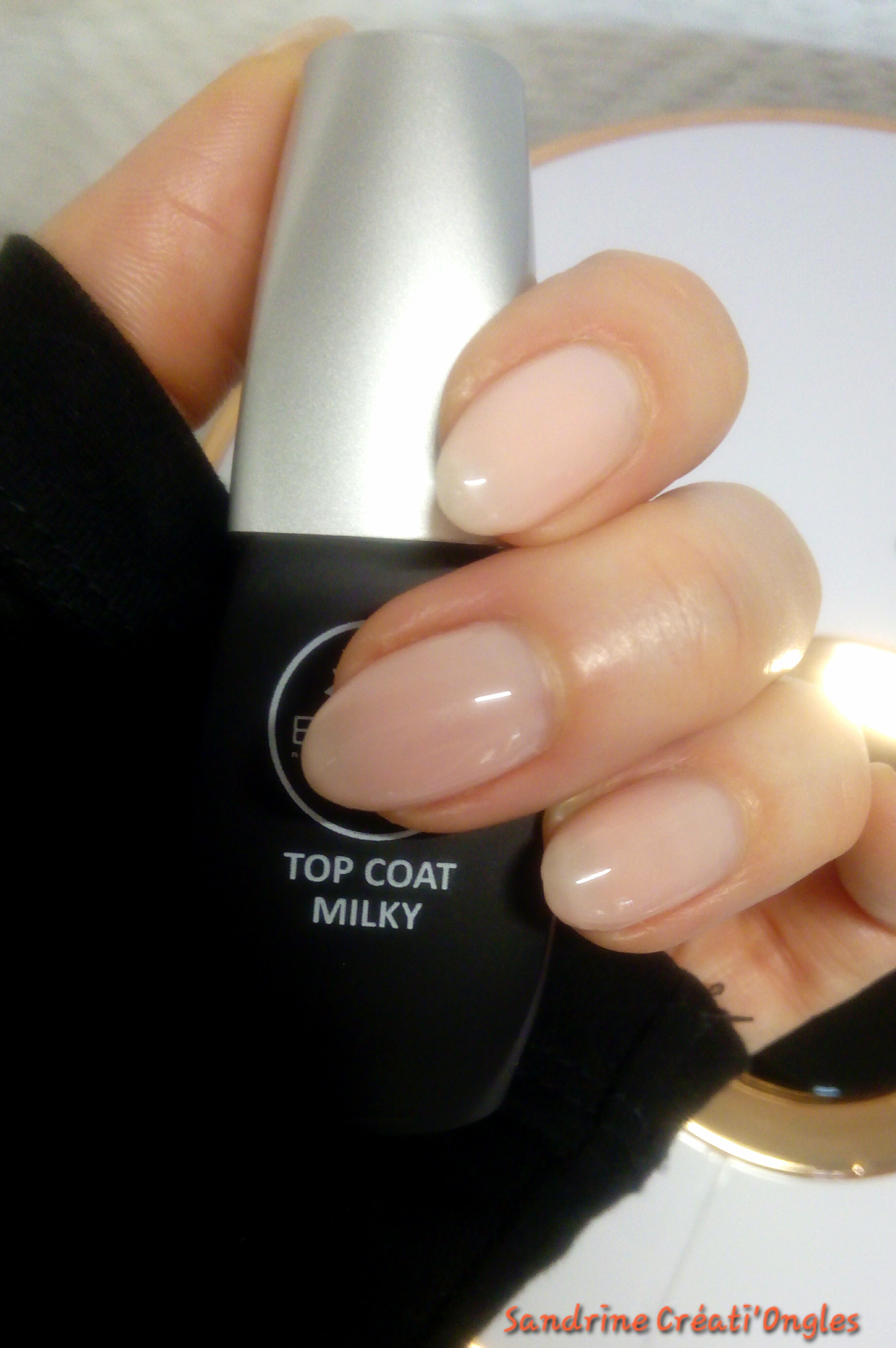 Gel nude finition milky white