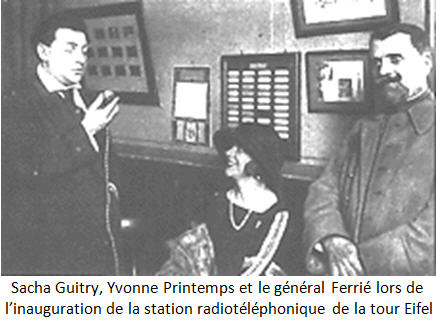 FERRIE-Ferrie Sacha Guitry- Yvonne Printemps et le General Ferrie