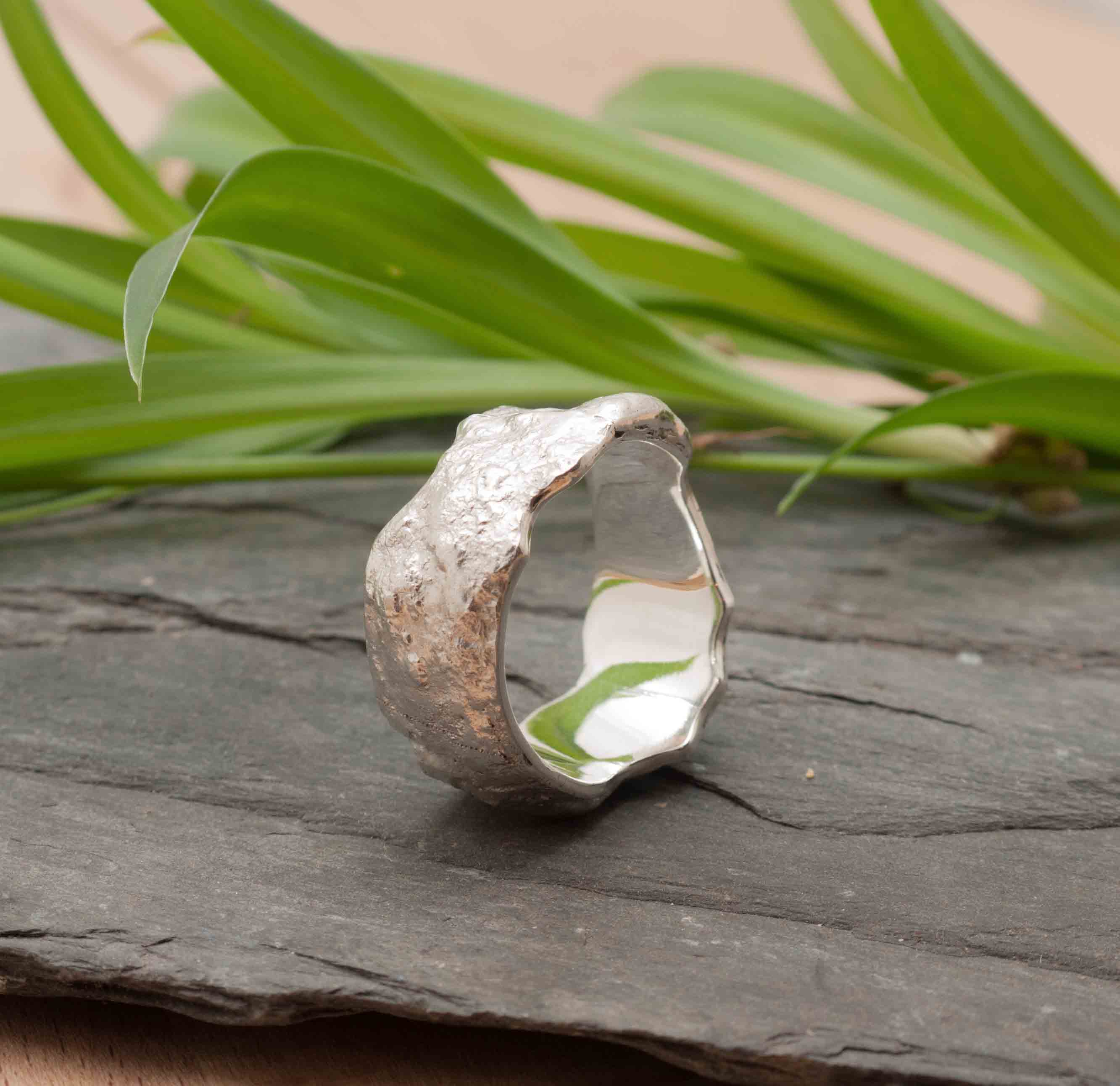 Hashka fusion bague full moon bague contemporaine argent homme femme artisan bijoutier createur auvergne reticule