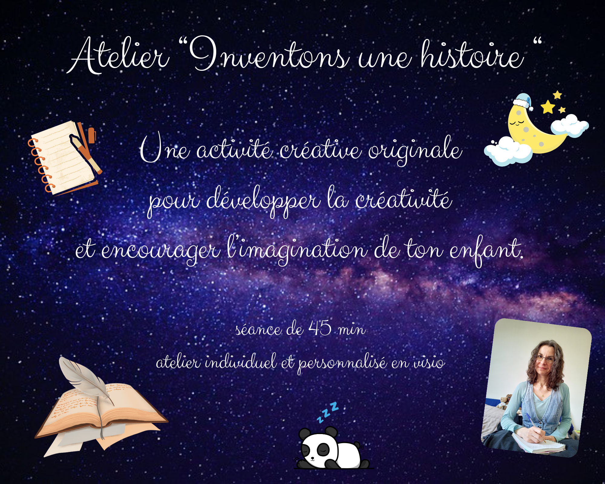 Atelier créatif pour enfants et leur maman Inventons une histoire ensemble.
