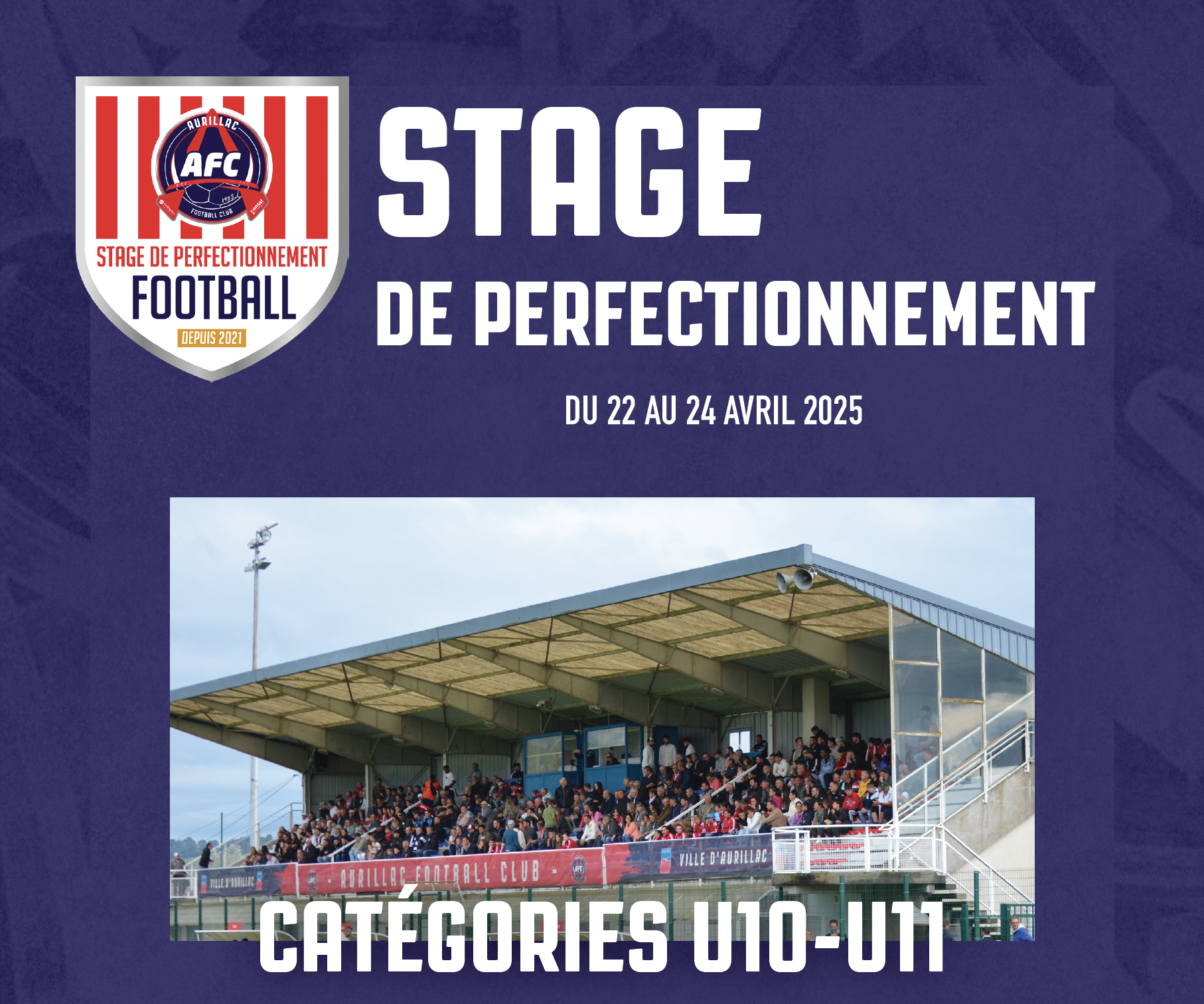 Avril - Stage de perfectionnement U10/U11