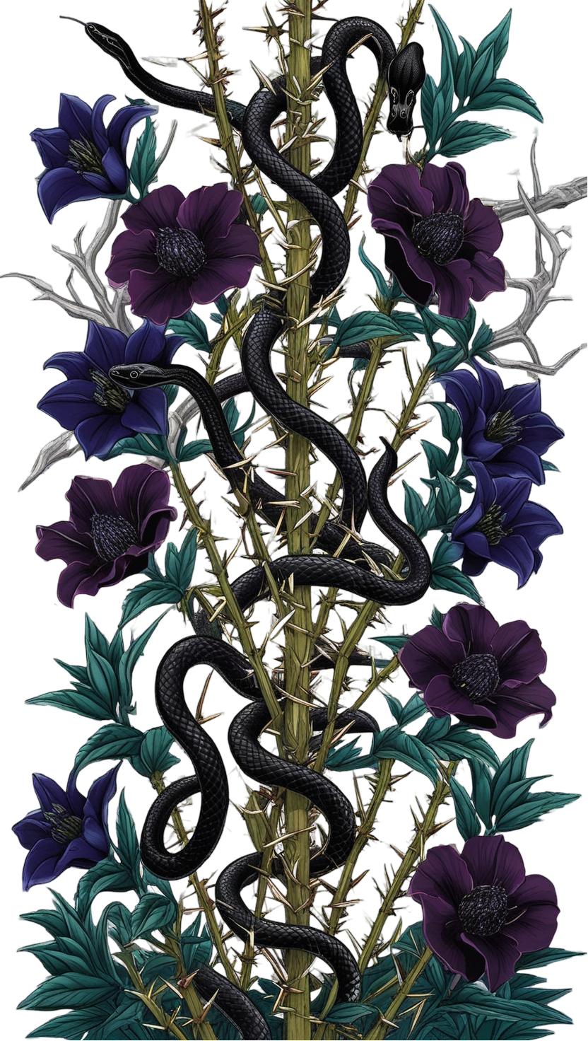 Je-voudrais-une-longue-tise-de-ronse-avec-plein-d-epine-autour-de-la-ronse-un-serpent-noir-et-fin-et-autour-de-la-ronse-des-fleurs-rouge-violet-et-bleu-malefique-et-sombre-tout-ca-sur-un-fond-transparent