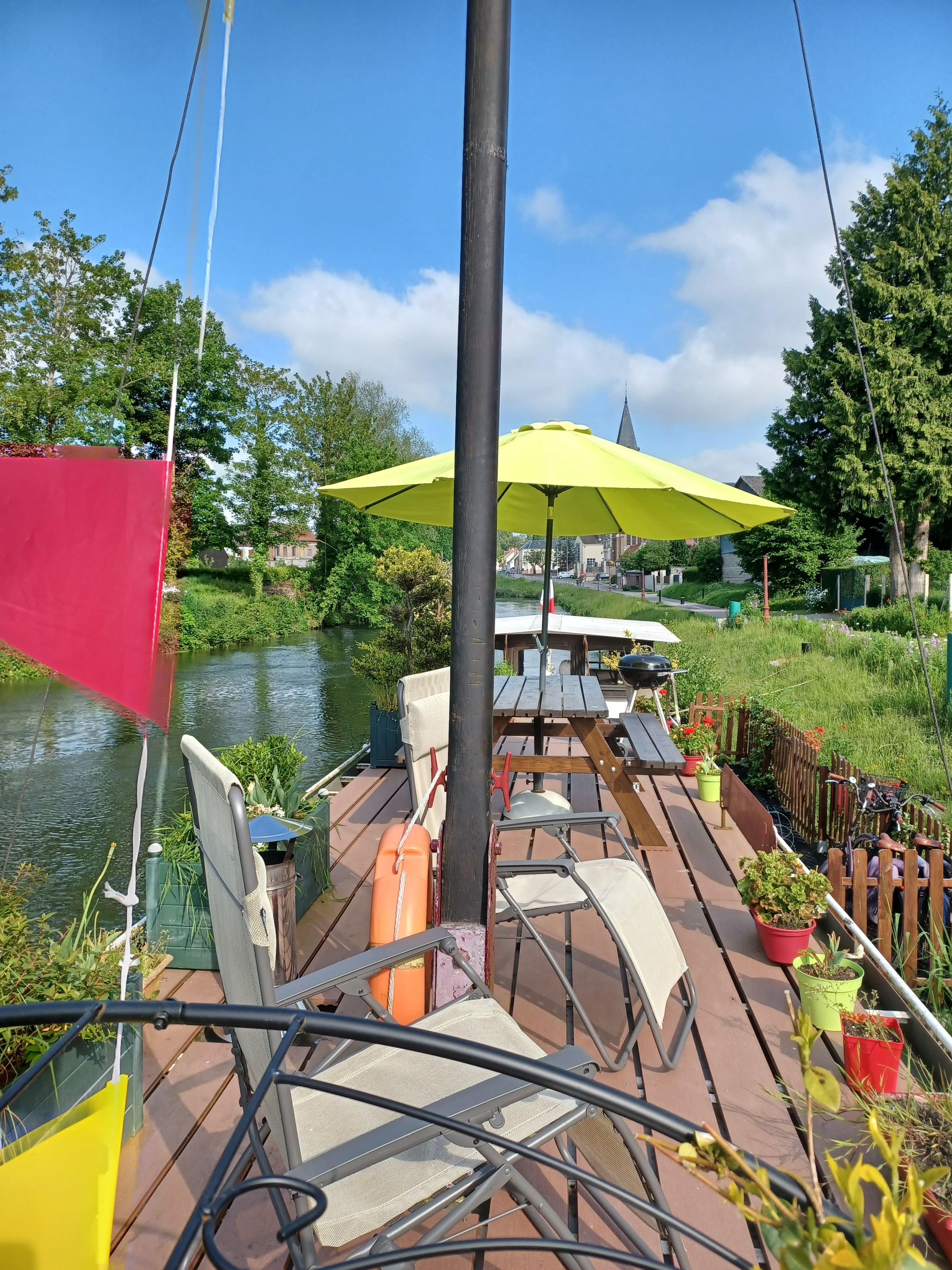 Transats sur la terrasse