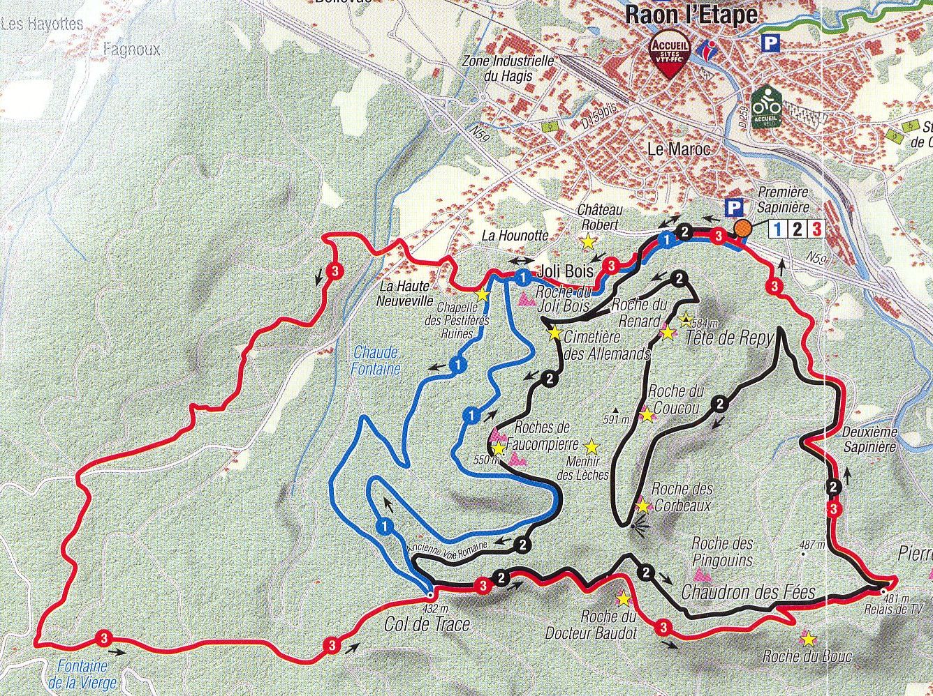 Carte RaonLetape