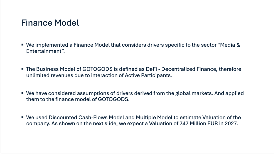 Finance model