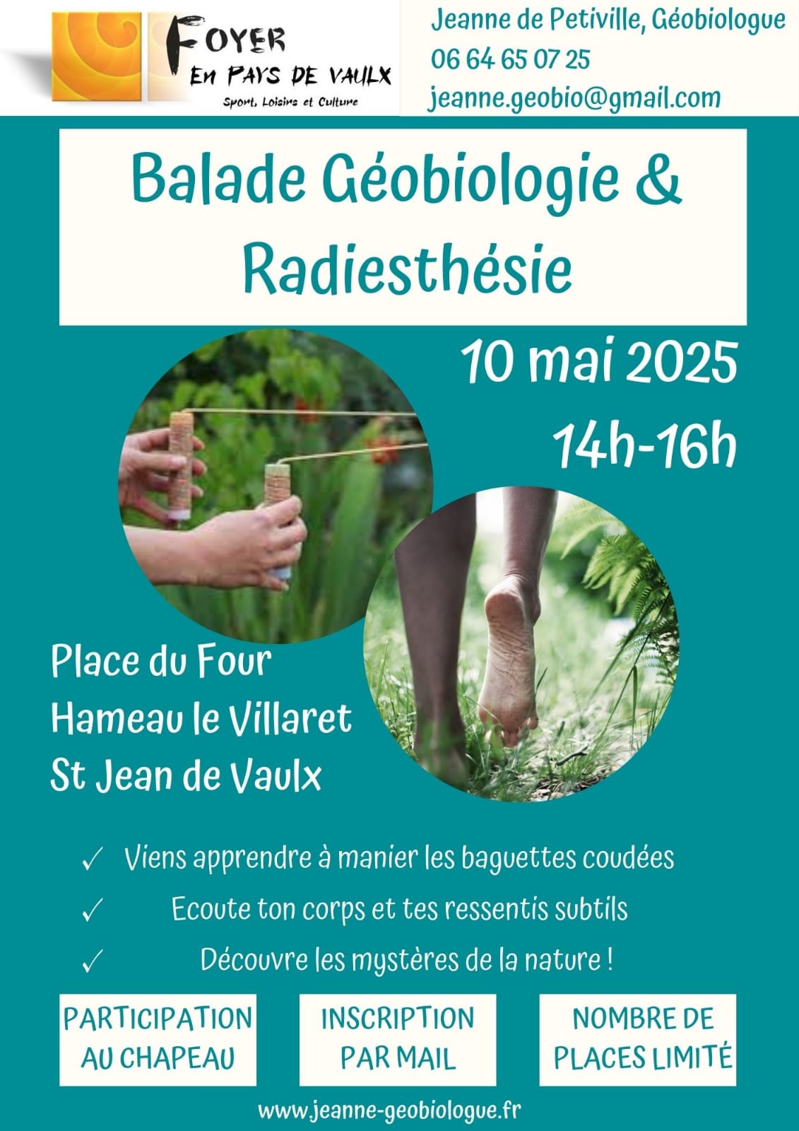Balade Géobiologique et radiesthésie - 10 mai 2025