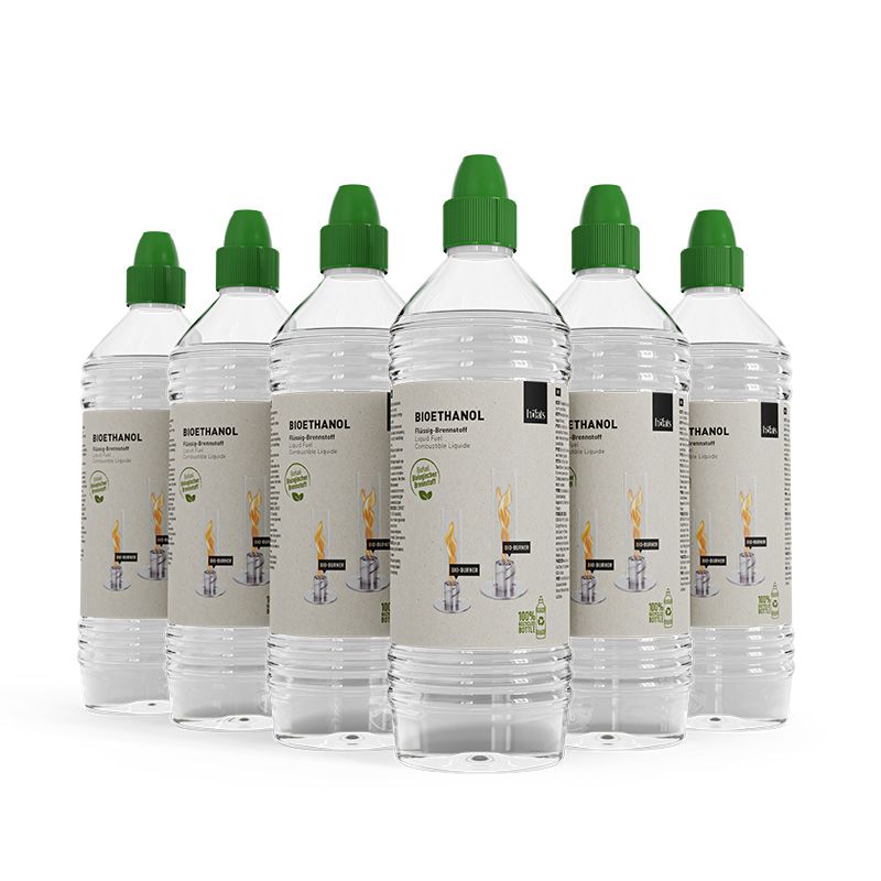 Biéthanol liquide Höfats : Bouteille d'1L. Bioéthanol : naturel & durable
Le bioéthanol liquide est de l'alcool pur, obtenu à partir de matières premières renouvelables et de déchets biologiques. Notre combustible naturel brûle donc proprement, sans odeur, sans fumée et est en outre durable. Parfaitement adapté à votre cheminée de table SPIN 900, Spin 1200 et Spin 1500 !
Prix : 7,95 EURO la bouteille d'1 Litre