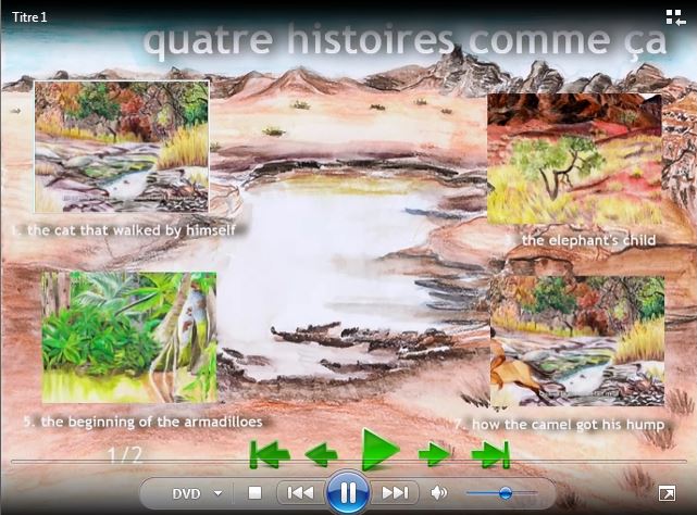 Menu dvd anglais
