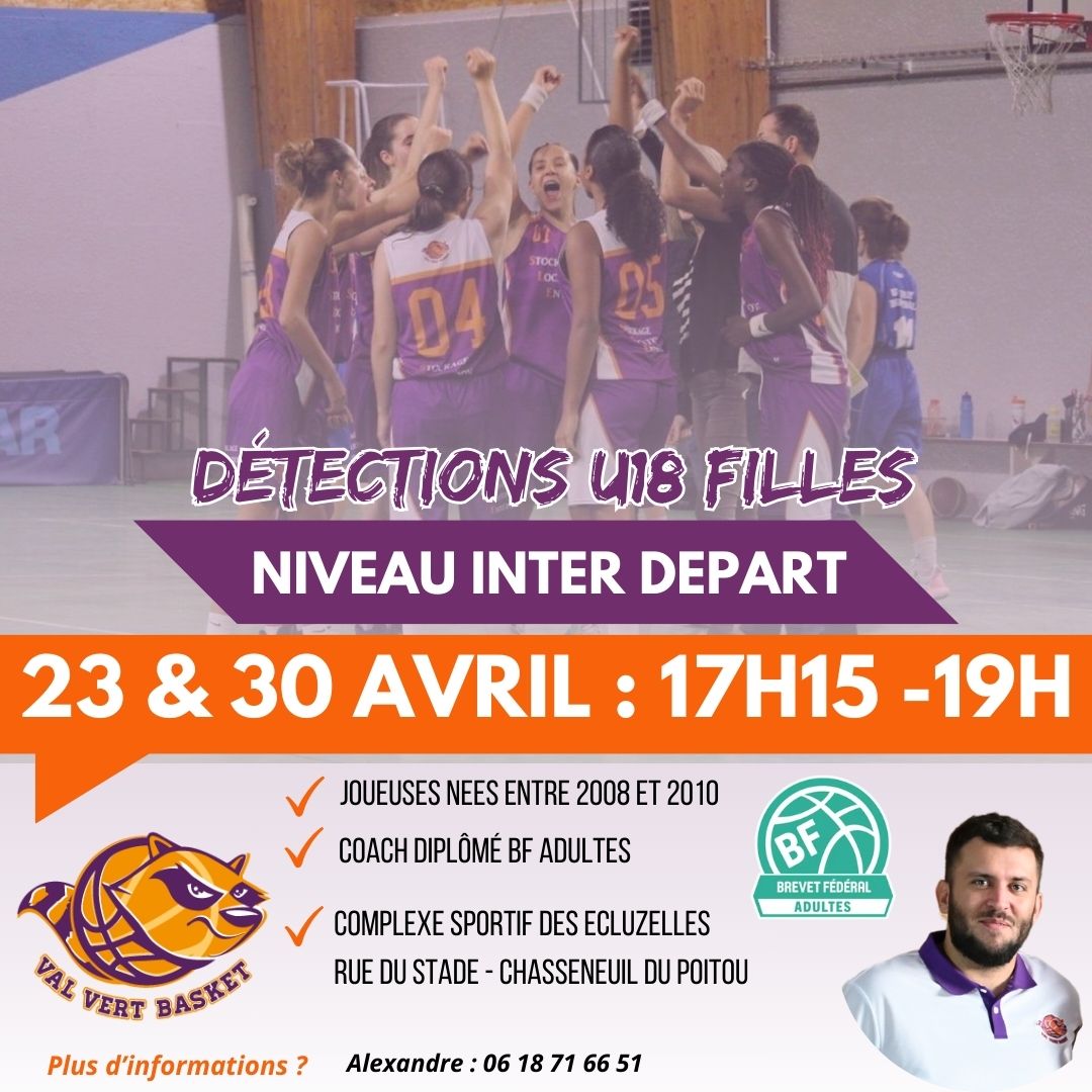 2025/2026 : Objectif U18F Interdépartementales