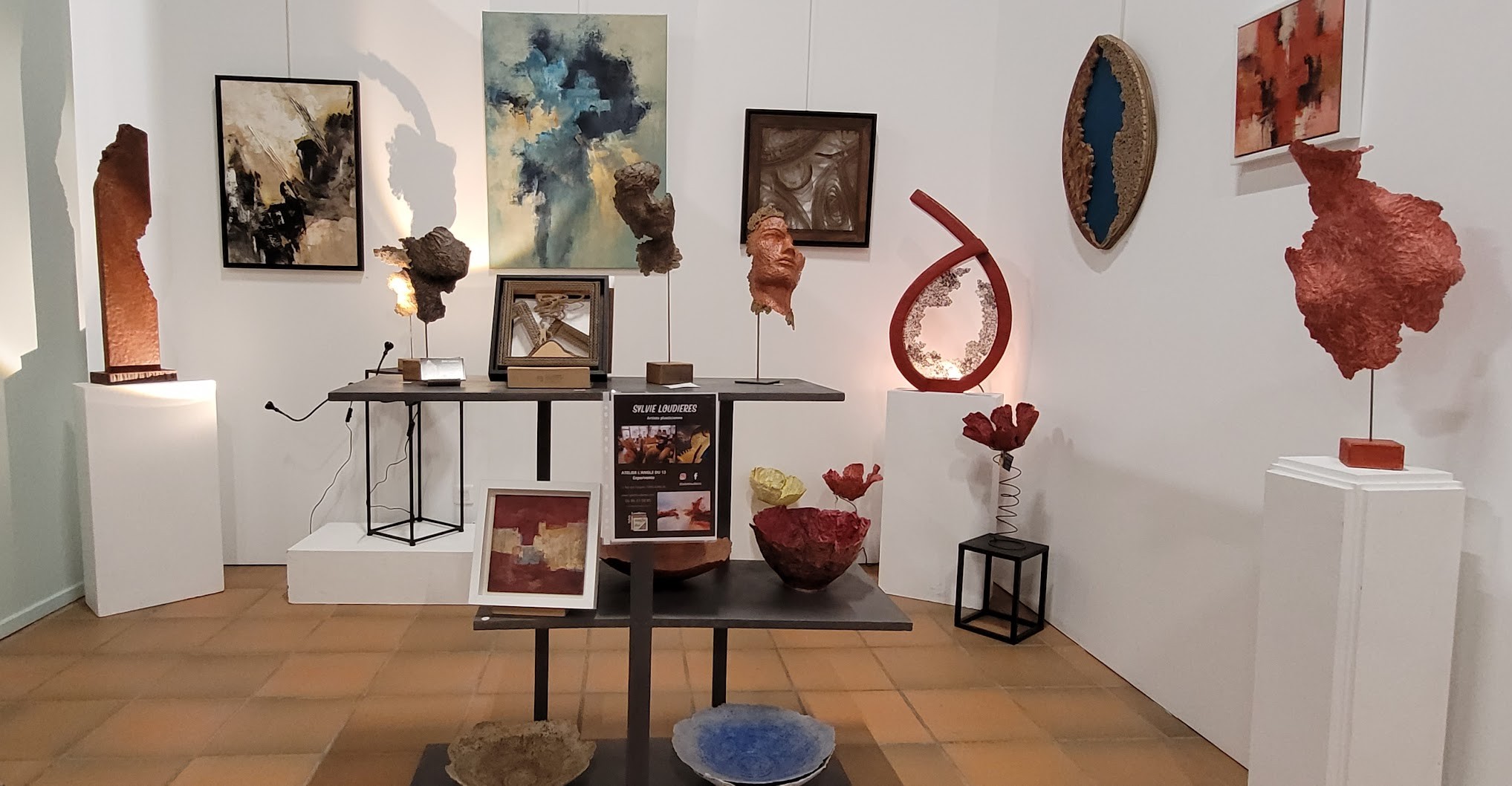 Sylvie loudieres peintures et scultures en expo